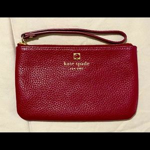 Kate Spade Pebbled Leather Wristlet
